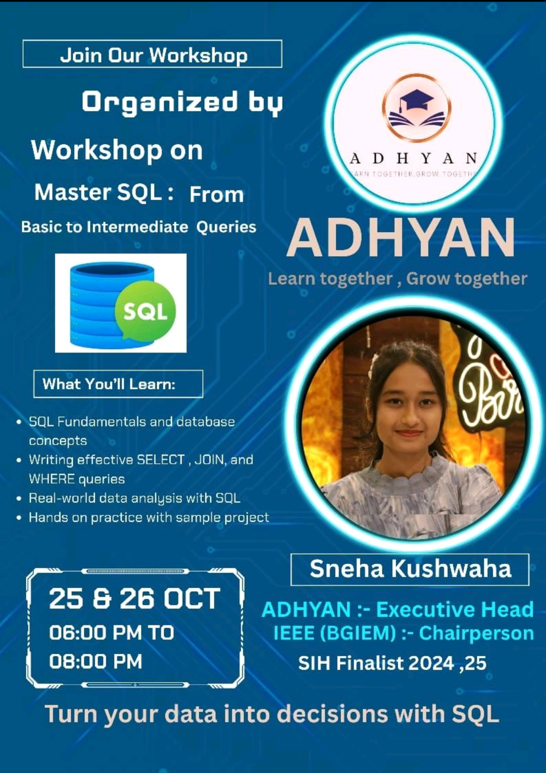 Workshop on Master SQL